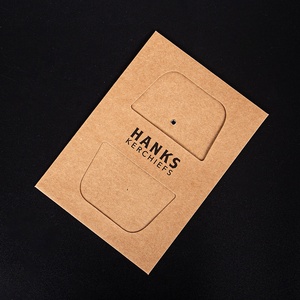 Customized Size Black logo Printing High Quality <strong>String</strong> and Button Packaging <strong>Envelope</strong> <strong>Kraft</strong> Paper <strong>Envelope</strong> with Hollow Design - Product Image 1
