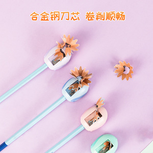Deli Mini Pencil Sharpener 40x32x22mm Manual Plastic Student Use - Product Image 5