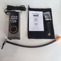 Compresseur d'air corporel en métal sans fil numérique avec gonfleur de pneu DC 12V pour balles de vélo Auto Stop Portable pompe à air Power Bank