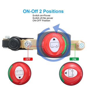 Interruttore di Disconnessione/Isolatore Master a 2 Poli in Rame DC 12-48V per Batterie Auto e Barche con Terminali - Product Image 4