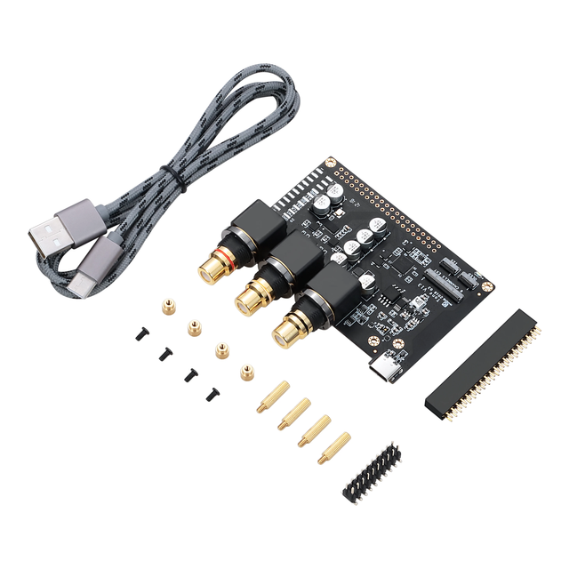 In Chip 32-bit ES9038Q2M XMOS XU208 External Sound Card with S/PDIF input Khadas Tone Board and Case Hi-Res Audio USB DAC Based