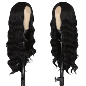 Perruques classiques à boucles françaises - Sans colle, densité 150%, populaires auprès des femmes occidentales pour les coiffures ondulées longues avec mèches dégradées - Product Image 1