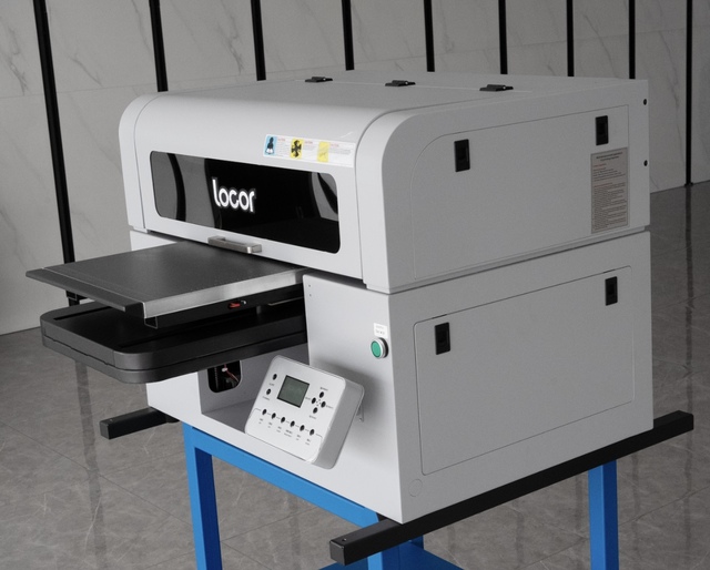 Locor A3 Small LED UV Flatbed Printer for Glass Bottles Phone Cases Box Gift Printing Machine