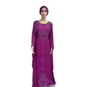 MC-1626 High Quality African Muslim Summer Maxi Casual Dresses latest abaya designs chiffon Hijab abaya long dress