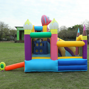 <span class=keywords><strong>Grand</strong></span> toboggan de trampoline pour l'extérieur Parcours d'obstacles pour l'extérieur <span class=keywords><strong>Grand</strong></span> parc d'attractions Équipement Château gonflable pour le divertissement - Product Image 2