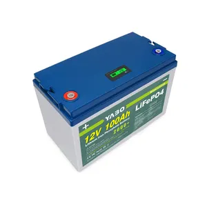 Batteria solare agli ioni di litio LiFePO4 sigillata a ciclo profondo 12V 100Ah 110Ah 150Ah 200Ah