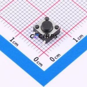 BX-TS-26-6643TT Tactile Switch SMD-4P,6x6mm Switch Single Pole Single Throw Round Button 2.6N Vertical Mount - Product Image 1