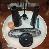 Hookah Shisha Hitam Murah 60cm, Portabel, Langsung dari Pabrik, Model Slim Waist dengan Tabung Plastik Panjang, Set Lengkap untuk Bar dan KTV