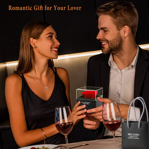 Scatola Regalo di Gioielli con Rosa per <span class=keywords><strong>San</strong></span> Valentino, Creatività in Confezioni Regalo con Rosa Eterna - Product Image 6