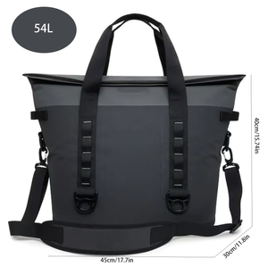 पुनः प्रयोज्य इको-फ्रेंडली वाटरप्रूफ पहनने-प्रतिरोधी ऑक्सीफोर्ड 54l बैकपैक कूलर जिपर बंद - Product Image 2