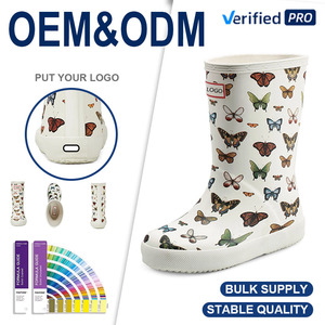 Stivali da Pioggia Impermeabili Unisex per Bambini, Antiscivolo e Leggeri, Asciugatura Rapida per Tutte le Stagioni, Stivali Wellington - Product Image 1