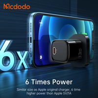 Mcdodo pengisi daya Android dinding 059 33W, pengisian cepat Port Ganda USB-C USB-A Usb C 20W 33W pengisi daya Mini GaN adaptor UK untuk xiaomi ip