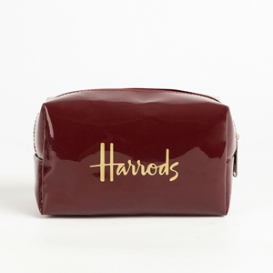 STOCK 2025 personalizado OEM Logo grande de PVC transparente HarrodsTravel neceser cosmético con cremallera bolsa <span class=keywords><strong>maquillaje</strong></span> <span class=keywords><strong>momia</strong></span> bolsa con logotipo propio - Product Image 3