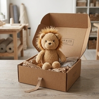 Peluche Lion Super Douce en Gros, Doudou d'Anniversaire Personnalisé, Rembourrage Coton PP, Animal en Peluche OEM en Vrac
