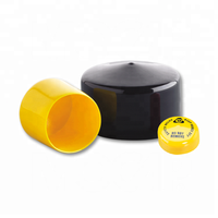 Tapas de PVC para Tuberías, Tapones Redondos Roscados Hembra de Plástico, Tapas Antipolvo para Extremos de Tuberías de Cobre y Aluminio