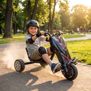 MTBGO Best Seller, trottinette électrique adulte à <span class=keywords><strong>3</strong></span> roues, 360 Smart Drift Trike, kart électrique auto-équilibré, autonomie de 20 km, 8 pouces - Product Image 5