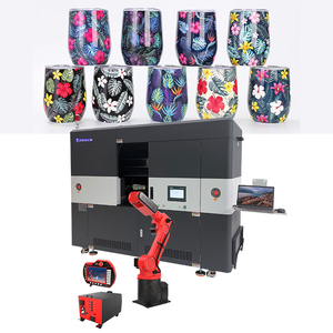 Tốc độ cao chai tròn 360 ROTARY độ phun Xi lanh có thể máy in UV cho Tumbler nón nhựa mỹ phẩm ống máy in UV - Product Image 1