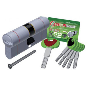 CILINDRO SAGOMATO EVO K22 TOP SECUREMME CHIAVI 5 MM 107 51 + 56 - Product Image 1