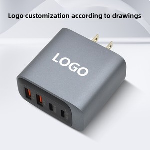 Chargeur transfrontalier PD55W + double USB Nouveau chargeur secteur 55W à quatre ports pour US AU EU <span class=keywords><strong>Amazon</strong></span>-Compatible pour écouteurs <span class=keywords><strong>IPHONE</strong></span> 14 PRO MAX - Product Image 2