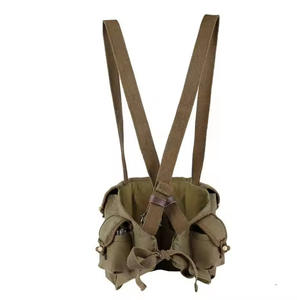 DFTV302 Gilet tactique robuste vert OD avec pochettes pour chargeurs et munitions, pour le tir, le camping, le combat, la chasse et les activités de plein air - Product Image 1