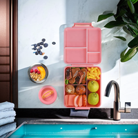 Aohea Boîte à lunch pour enfants Boîtes à bento étanches pour enfants avec sac à lunch isolé et pot à soupe pour l'école