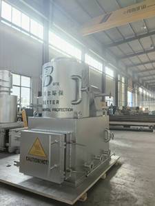 100 kg/lot 1200 ℃   Incinérateur de déchets portable de petite taille résistant aux hautes températures avec certification CE, machine de crémation pour animaux de compagnie - Product Image 4