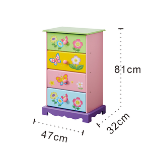 ตู้ไม้ลิ้นชักสำหรับเด็กที่ทันสมัยสำหรับการจัดระเบียบการจัดเก็บในห้องนั่งเล่นหรือห้องนอน - Product Image 2