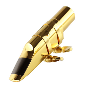 Embout <span class=keywords><strong>de</strong></span> saxophone alto en métal plaqué or, design haute performance pour un son et une projection améliorés, pour les performances live - Product Image 1