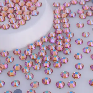 Strass di cristallo di alta qualità di fabbrica Hotfix retro piatto in vetro Cristal diamante strass all'ingrosso per accessori per vestiti