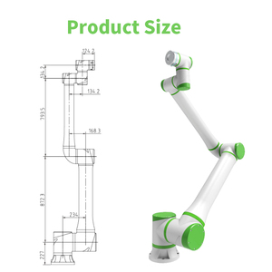 Robot Colaborativo (Cobot) Paletizador y Soldador Automático de 6 Ejes, 20 kg, Alcance de 1800 mm, Robot Industrial para Paletización y Soldadura - Product Image 2