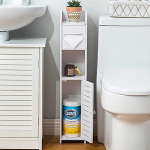 Support de porte-<span class=keywords><strong>papier</strong></span> hygiénique en MDF support de rangement <span class=keywords><strong>pour</strong></span> rouleau de <span class=keywords><strong>papier</strong></span> hygiénique sur pied meubles de salle de bain en bois armoire de salle de bain - Product Image 2