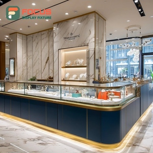 Modern Shopping Center Jewelry Store Fixtures Polished Surface Boutique Space Display Cabinet - Product Image 6