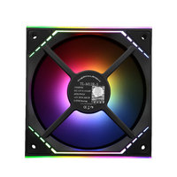 Ventilateur de refroidissement PC gaming ARGB TL-M12-S ultra-silencieux avec éclairage réglable, dissipateur thermique en plastique, roulement fluide pour boîtier d'ordinateur