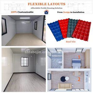 Prefabrik modüler lüks konteyner Vila ev genişletilebilir küçük ev yatak odası ayrılabilir prefabrik kabin ile - Product Image 4