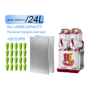Toptan 12L X2 Granita suyu buz dondurulmuş içecek makinesi karıştırma çırpıcı küçük ticari buzlu içecek makinesi dondurulmuş içecek ile - Product Image 3