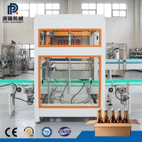 Máquina Empacadora de Cajas de Cartón de Tipo Agarrador Totalmente Automática, Personalizable, con Pantalla Táctil PLC, Fácil Operación para Fábricas de Bebidas