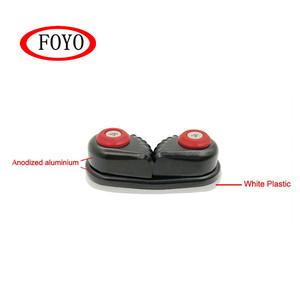 FOYO Marque En Aluminium Anodisé Noir taquet Coinceur Bateau taquets Coinceurs Matic Chaumard Marin Voile <span class=keywords><strong>Voilier</strong></span> Canoë Kayak Dériveur - Product Image 1