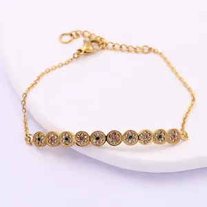 body piercing jewelry wholesale fine jewelry bracelets bangles zircon color 18k plated gold bracelet