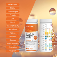 JILINTEST Bandelettes de test urinaire à 14 paramètres, kit de test urinaire pour la cétose, le pH, les protéines, la fonction rénale et hépatique