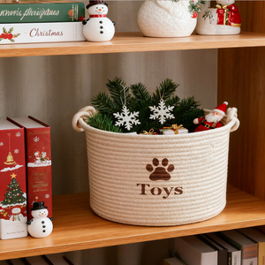 <span class=keywords><strong>Panier</strong></span> de rangement chic avec empreinte de patte, multifonctionnel, idéal <span class=keywords><strong>pour</strong></span> les besoins de rangement à domicile - Product Image 5