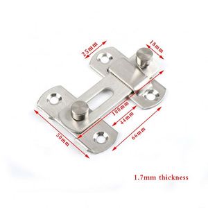 Loquet de porte à bascule en acier inoxydable WEKIS pour la défense personnelle - Product Image 2