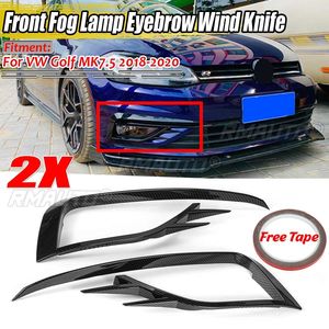 Nouvelle Décoration de Cadre de Phare Antibrouillard Avant pour VW Golf MK7.5 2018-2020, Style Ciseaux de Vent / Sourcils - Product Image 1