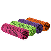 Serviette de sport FF4575 personnalisée Fitness Yoga course à pied entraînement Gym Serviette d'été pour le cou et le visage Serviette douce respirante pour le refroidissement de la glace