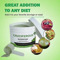 Poudre de mélange de superaliments verts cruciformes OEM 150g – Complément alimentaire sans gluten et végétalien (Chou, Chou frisé, Brocoli, Pois de Bruxelles)
