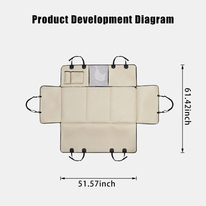 Großhandel Hochwertiger Wasserdichter Leder-Autositzbezug für Haustiere mit Hartem Boden - Product Image 2