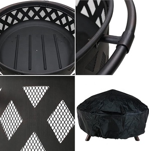 Pozo de fuego Crossweave de 36 pulgadas en bronce negro incluye Pantalla de chispa de cubierta de póker hecha de acero duradero para hogueras de patio trasero - Product Image 3