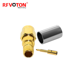 Connecteur coaxial RF mâle SMA en laiton pour câble LMR240 H155, conforme RoHS, en stock – Fournisseur d'usine - Product Image 3