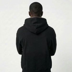 Felpa con <span class=keywords><strong>Cappuccio</strong></span> e Zip Integrale Personalizzata per Uomo, Giacca con Grafica Bocca di Mostro, Oversize Streetwear Hip Hop Casual - Product Image 4