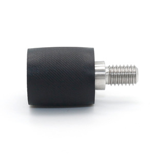 Rouleau en nylon PA66 revêtu de roulement avec surface moletée, résistant à l'usure, pour ligne de production automatique - Product Image 1