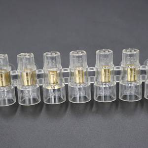 Jung Hee BH40 <b>Closed</b> Terminal Block 10p Screw Type LED Application 100A Max 1 Layer Transparent Flame Retardant - Product Image 1